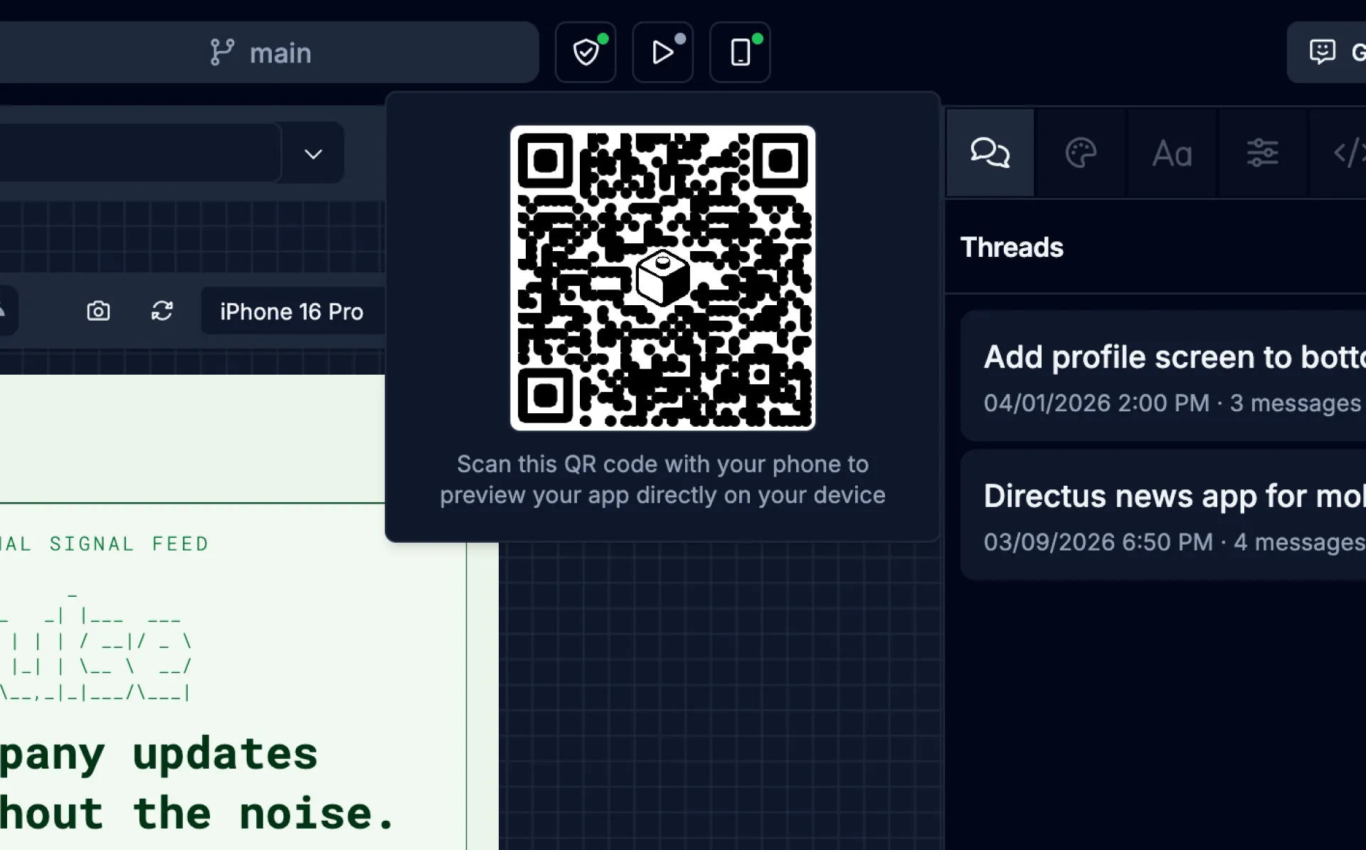Preview QR Code