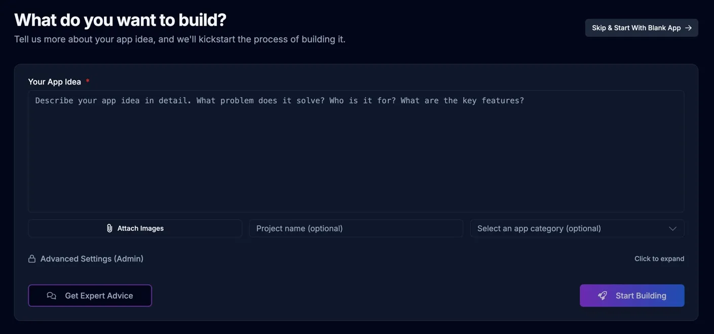 Create New App