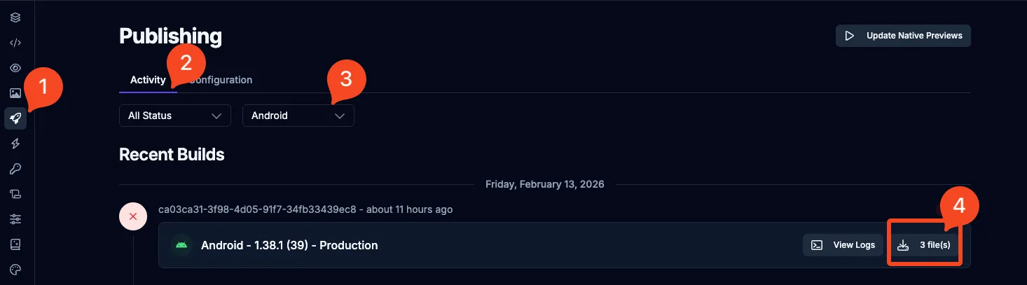 Provide the new upload certificate