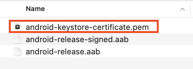 Upload the new upload certificate