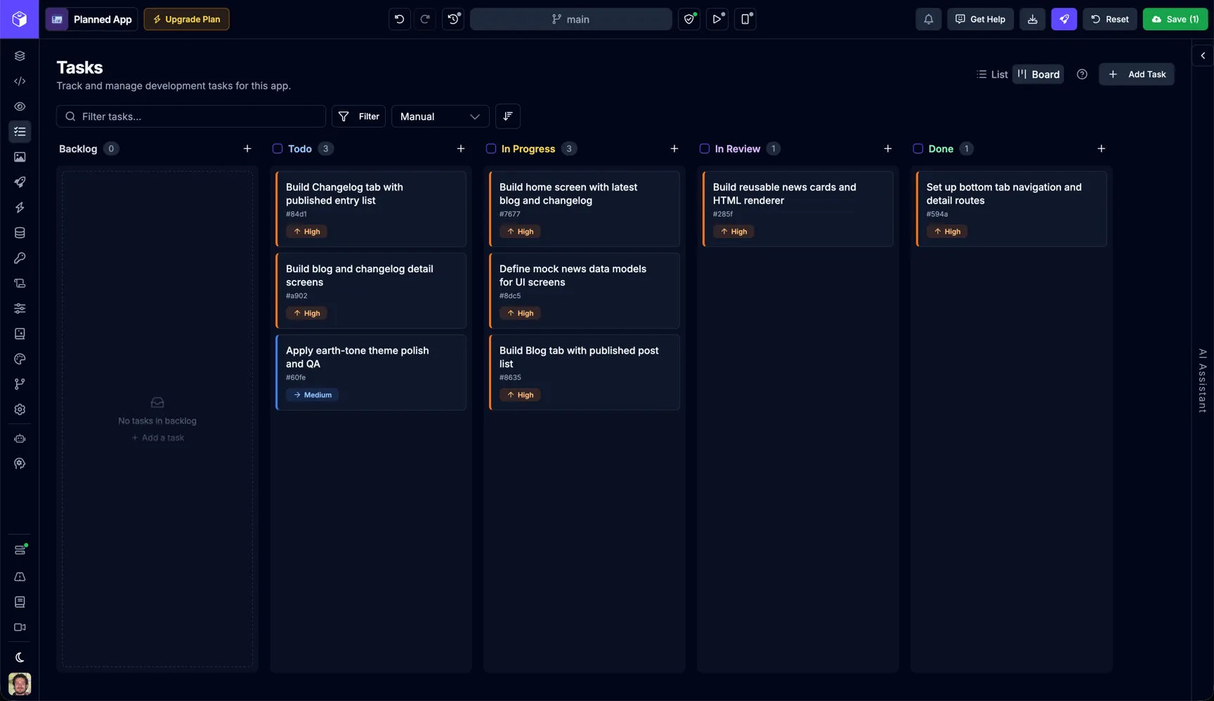 Project Settings